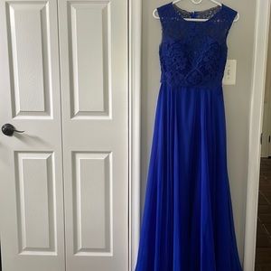 Royal blue prom dress